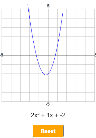 Quadratic Grapher Screen