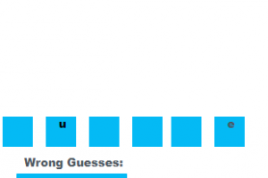 Word Guessing Game Screen