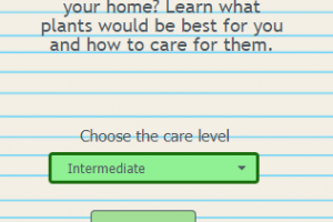 Plant Care Screen