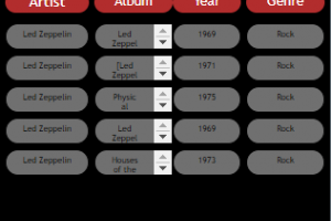 Album Finder Screen