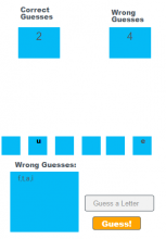 Word Guessing Game Screen