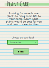 Plant Care Screen
