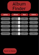 Album Finder Screen